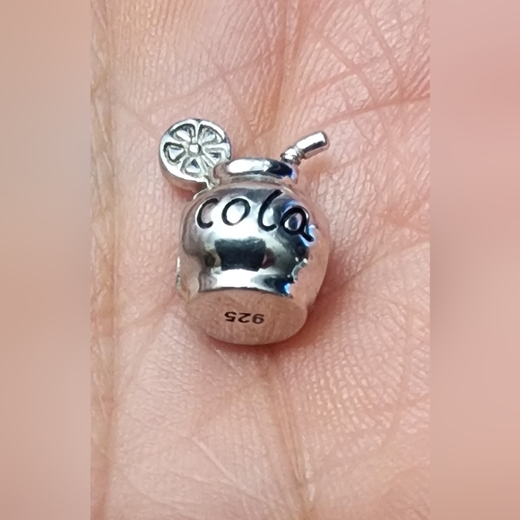 NEW NEVER WORN STERLING SILVER COLA CHARM. FITS PANDORA SEE PICS. - Picture 4 of 12
